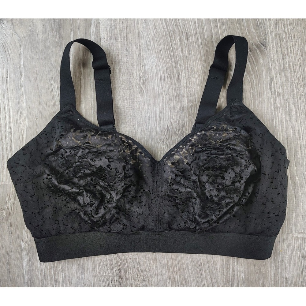 Chantelle Group 13F8 Wireless Unlined Black Full Coverage‎ Bra 34DDDD